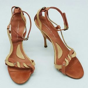Alessandro Dell’Acqua Leather Braided Sandals